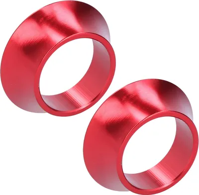 Zdjęcie produktu dla 2 sztuki podkładki stożkowej 15 mm ze stopu aluminium CNC do przedniego widelca rowerowego z podkładką stożkową do wspornika kierownicyRed