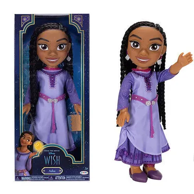 Produktbild von Jakks Pacific Wunsch Asha Abenteuerpuppe 38 Cm Lila  Kinder Lila One Size