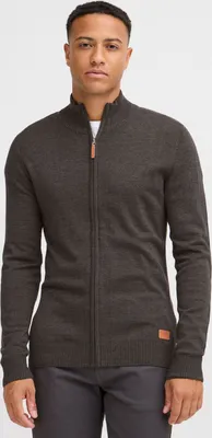 Produktbild von Blend BHNorman Herren Strickjacke Cardigan Feinstrick Pullover mit Stehkragen Reißverschluss Rippbündchen Baumwollmischung Regular fit