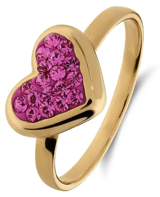 Productafbeelding van Geplateerde ring voor kinderen - Dier - Zilver met roze kristal