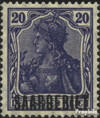 Produktbild von Briefmarken Saarland 1920 Mi 35 postfrisch Germania mit Aufdruck