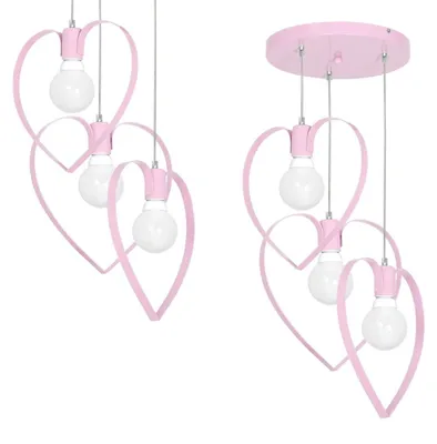 Immagine prodotto di Plafoniera Amore Pink 3Xe27 a sospensione - Mlp9954 lampada a soffitto camera dei bambini luce dei bambini