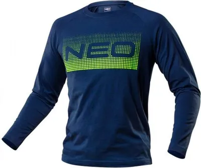 Produktbild von NEO TOOLS Herren Langarmshirt, Rundhalsausschnitt, lang, atmungsaktiv, 100% Baumwolle 180 g/m2, Arbeitsshirt - Größe: L