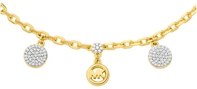 Produktbild von Michael Kors MKJ8631931 Damen Armband Messing Gold weiß 19 cm