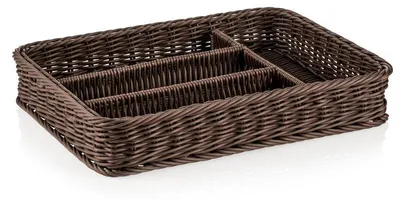 Produktbild von Besteckkorb 40 x 30 x 6,5 cm, braun