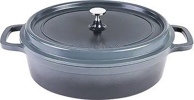 Produktbild von Contacto AluChef® Kochtopf Kasserolle, oval 35 cm x 29 cm