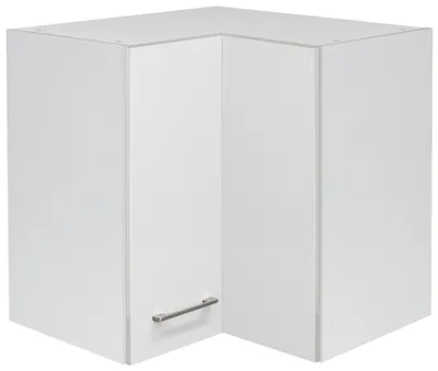 Produktbild von Flex Well Eckhängeschrank Varo BxTxH 60 x 32 x 54,8 cm weiß matt zerlegt Anschlag reversibel 00010992