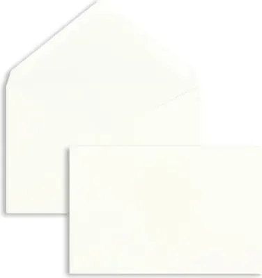 Produktbild von Briefumschläge 87x132mm 100g/qm gummiert VE=100 Stück weiß
