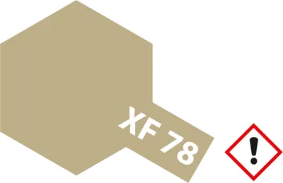 Produktbild von XF-78 Holzdeck Hellbraun matt - 10ml Acrylstreichfarbe wasserloeslich Tamiya 300081778