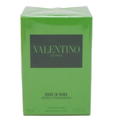 A green box of Valentino perfume.