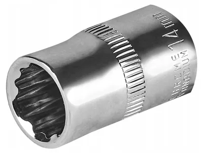 Produktbild von Schmith Steckschlüssel-Einsatz Zwölfkant 1/2 Zoll 14 mm aus CrV Stahl Profi Werkstatt Werkzeug