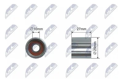 Produktbild von NTY RNK-VW-033 Spannrolle Keilrippenriemen 29mm für VW PASSAT Variant (3B6) PASSAT (3B3) für AUDI A4 Avant (8ED, B7) A4 Avant (8E5, B6) A4 Limousine