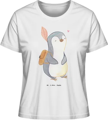 Produktbild von Mr. & Mrs. Panda damen shirt Pinguin Ausflug Größe M - Weiß - Geschenk, Basic, Reisen, Mit Spruch, Ausflüge machen, Oberteil, T-Shirt, Ausflugsziele, Kurzarmshirt