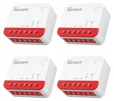 Obrázok produktu pre Sada 4 kusov spínačov roliet ZigBee Sonoff MINI-ZBRBS