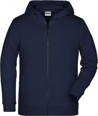Produktbild von Sweat-Jacke mit Kapuze und Reißverschluss navy, Gr. M