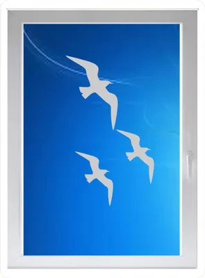Produktbild von INDIGOS UG - schöner Vogel - Farbe: silberfein satiniert - 116x68 cm - Sichtschutzfolie - Fensterfolie - Glasdekorfolie - für die Küche, schöner Vogel ans Fenster
