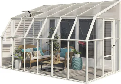 Zdjęcie produktu dla Plastikowa szklarnia ogrodowa Rion Sun Room 47 White 446x258x266 cm