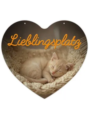 Produktbild von Herz Blechschild Lieblingsplatz HB019