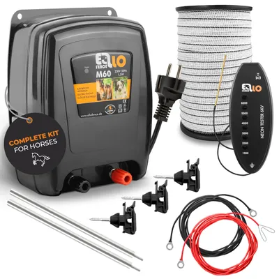 Productafbeelding van Elektrische omheining met hekband, grondpen, isolatoren en testers, 230 V