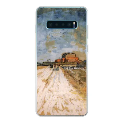 Produktbild von MuchoWow® Handyhülle Schutzhülle Hülle für Samsung Galaxy S10 Lite Straße entlang der Stadtmauern von Paris - Vincent van Gogh Silikon Softcase Handy Hülle - Schutz
