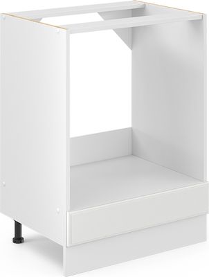 Vicco Herdumbauschrank R-Line, 60 cm ohne Arbeitsplatte, Weiß Landhaus/Weiß