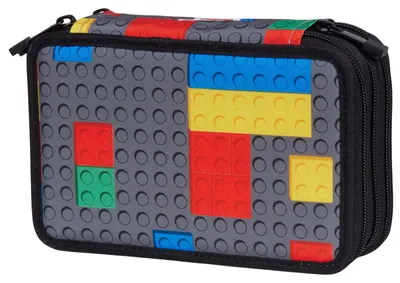 Obrázok produktu pre Školské puzdro LEGO Bricks s 3 priehradkami vybavené