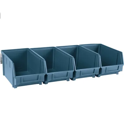 Produktbild von Set von 4 Arbeitsplatzboxen 146x237x124 mm mit Schiene zur Implementierung