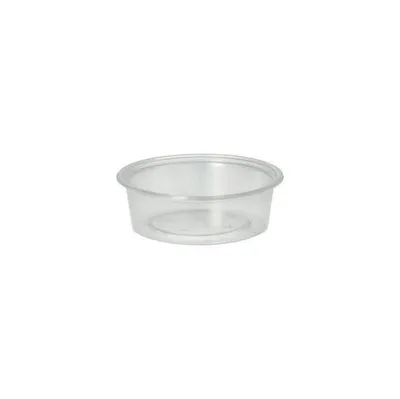 Produktbild von Dressingbecher, PP rund 50 ml Ø 7,1 cm · 2,4 cm transparent