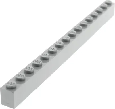 Produktbild von 1x Lego Bau Stein 1x16x1 neu-hell grau Basic Star Wars 10253 10188 4211366 2465
