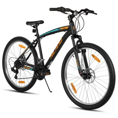 Produktbild von Hiland 26 Zoll Mountainbike, 18 Gang Herren und Damen MTB mit Doppelte Scheibenbremsen, Federgabel, Fender, MTB für Männer und Frauen