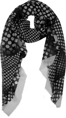 Produktbild von Glamexx24 Damen XXL Punkte Print Schal Halstuch Kopftuch Schlauchschal Stola für Frühling Sommer Ganzjährig-Farbe: Schwarz