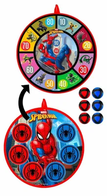 Produktbild von Dartscheibe Spider-Man mit Bällen - Spielzeug Dartspiel