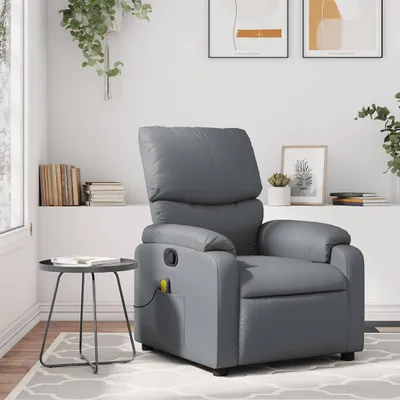 Produktbild von Maison Exclusive - Massagesessel Relaxsessel Grau Kunstleder