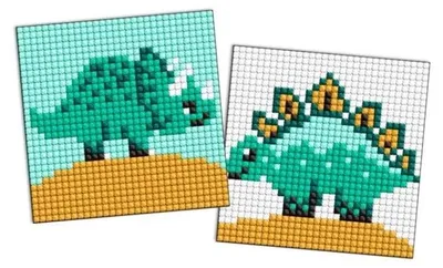 Image de Autocollant mosaïque en diamants Kids - Dinosaure 3 - Ideyka