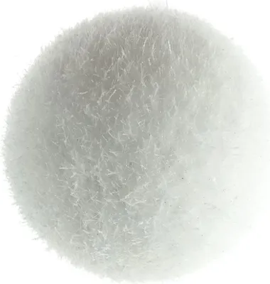 Produktbild von Bruchfeste Weihnachtskugel Weiß mit Glitzer Ø 10 cm - Kunststoff
