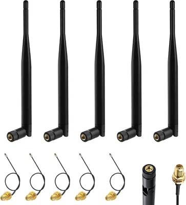 Productafbeelding van LoRa-antenne, 868 MHz, 5 dBi, omnidirectioneel, 195 mm, SMA-aansluiting, geschikt voor IoT-netwerken