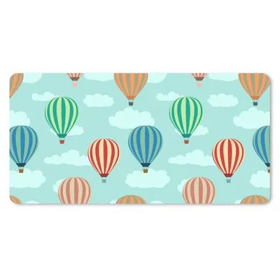 Produktbild von MuchoWow® Schreibtischunterlage Muster - Luft - Ballon 80x40 cm - XXL Mauspad - Gaming Mauspad