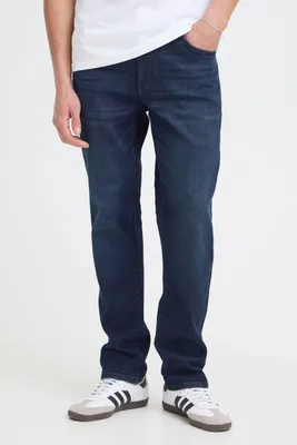 Image de Pantalon de jean pour homme Solid SDRyder, en denim, avec poches latérales et passants de ceinture, coupe classique