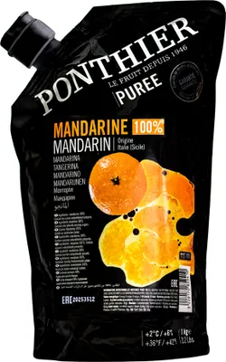 Produktbild von Food-United MANDARINEN FRUCHT-PÜREE Ponthier 1KG für Smoothies Müsli uvm.