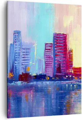 Produktbild von Bild auf Leinwand - Leinwandbild - Einteilig - Stadt Haus Straße - 50x70cm - Wand Bild - Wanddeko - Wandbilder - Leinwanddruck - Kunstdruck - Wanddekoration - Leinwand bilder - Wandbild - PA50x70-4023
