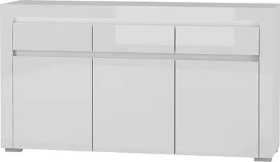 Produktbild von Furniture24 Sideboard 152 cm Alaska AAK-1 Kommode 3 türiger mit 3 Schubladen