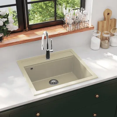 Produktbild von "2026 Promotion" Granitspüle Einzelbecken Beige - Spülen CC959