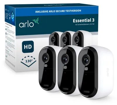 Image de Arlo Essential VMC2380 : lot de 3 caméras IP