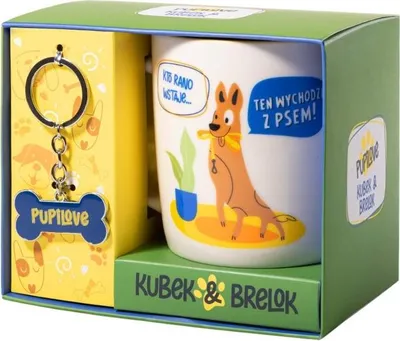 Produktbild von Ein Geschenk für Hundeliebhaber: Pupilove-Tasse und Schlüsselanhänger – Be-Happy Gifts