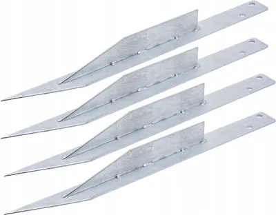 Produktbild von 4iQ Stabilisierender Bodenanker- Set 4 Stück Erdanker Spiral-Bodenverankderung 50 cm
