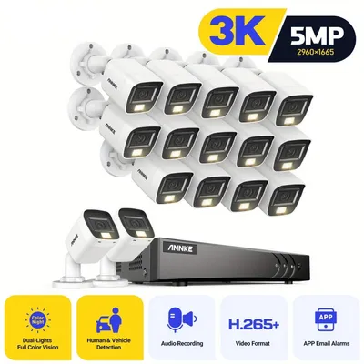 Produktbild von Überwachungskamera - Sicherheitskamera - Videoüberwachung - Außenkamera - CCTV-Kamera - 16-Kanal-DVR
