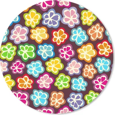 Produktbild von MuchoWow® Mauspad Mousepad Mädchen - Blume - Schnittmuster - Mädchen - Kinder - Kinder 20x20 cm - Mousepads - Maus Mat - Pad - Mausunterlage - Schreibtischmatte