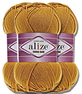 Produktbild von Alize 3x 100g Baumwolle Gold Wolle, Uni, Häkeln, Stricken (2)