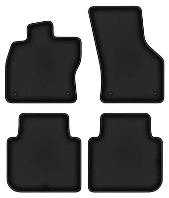 Image de Tapis de sol en moquette pour Skoda Superb III 2015-2020 (break/berline) – jeu 4 pièces, noirs, sur mesure – Wielganizator DURBAN
