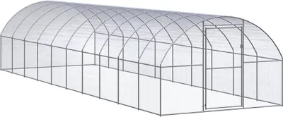 Obrázek produktu pro Venkovní klec pro kuřata 3 x 10 x 2 m pozinkovaná ocel